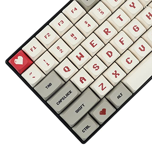 YMDK 146 Key Gameboy Dye Sub ZDA PBT Keycap Similar to XDA for MX Keyboard 104 87 61 Melody 96 KBD75 ID80 GK64 68（Only Keycap） (Gameboy)