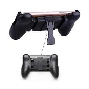 4.5-6.5 inch Mobile Phone Game Joystick Spiral Mini Joystick Game Handle Grip Controller Rocker Joypad Foldable Stand Holder L1R1 Mobile Game Trigger Joystick Gamepad for 4.5-6.5 inch Cellphones…