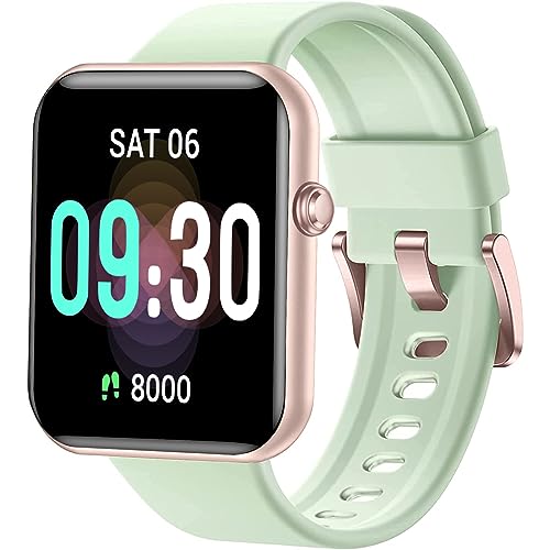 Pautios Smart Watch, Swimming Waterproof Fitness Tracker with Heart Rate, SpO2 and Sleep Monitor, 44mm Fitness Watch for Women Men, Step Counter, Smartwatch Compatible with iOS Android Phones