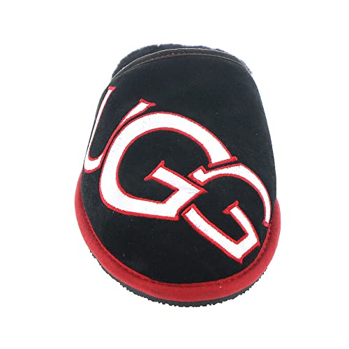 UGG Men's Scuff Logo II Slipper, Black/Samba RED, 15