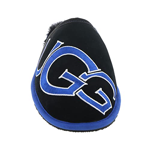 UGG Men's Scuff Logo II Slipper, Black/Neptune, 7