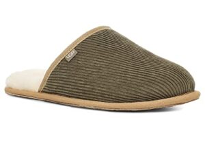 ugg men's scuff corduroy ii slipper, moss green, 9