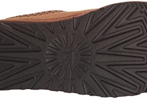 UGG Men's Tasman Logo Slipper, Chestnut/Espresso, 11