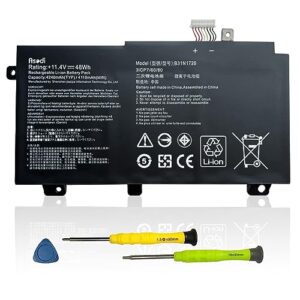 asodi b31n1726 48wh laptop battery replacement for asus fx80 fx86 tuf fx504 fx504ge fx504gm fx505 fx505dt fx505dy fx505ge fx505gd fx505gm a15 fa506iu a17 fa706ii b31bneh b31bn91 a41lk9h (shape-a)