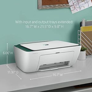 HP DeskJet 2742 Series All-in-One Color Inkjet Printer I Print Copy Scan I Wireless USB Connectivity I Mobile Printing I Up to 4800 x 1200 DPI Print Up to 7 ISO PPM I Sequoia + Printer Cable