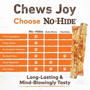 EARTH ANIMAL No Hide Large Chicken Flavored Natural Rawhide Free Dog Chews Long Lasting Dog Chew Sticks | Dog Treats for Large Dogs | Great Dog Chews for Aggressive Chewers