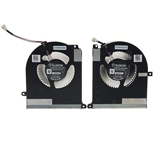 CPU GPU Cooling Fan for Dell Alienware Area-51m R2 RTX 2080 TW5Y8 TPV77 DC28000Q3SL DC28000Q4SL