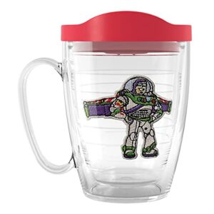 tervis made in usa double walled disney pixar - toy story buzz lightyear insulated tumbler cup keeps drinks cold & hot, 16oz mug, classic