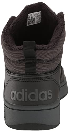 adidas Men's Hoops 3.0 Mid Basketball Shoe, Black/Carbon/White, 12