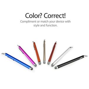 BoxWave Stylus Pen Compatible with Jio Phone Next - EverTouch Capacitive Stylus, Fiber Tip Capacitive Stylus Pen for Jio Phone Next - Jet Black