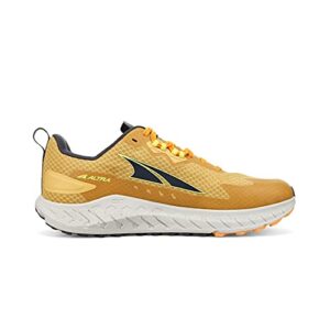 ALTRA Men's AL0A7R6N Outroad Trail Running Shoe, Gray/Yellow - 11 M US