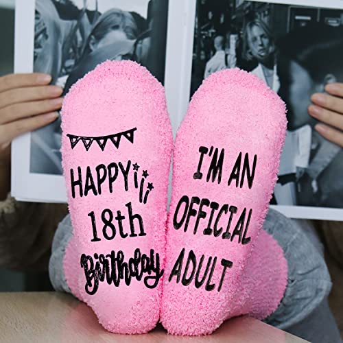 Jeasona Gifts for 18 Year Old Girl Teenage Girl Birthday Gifts Cute Fuzzy Socks