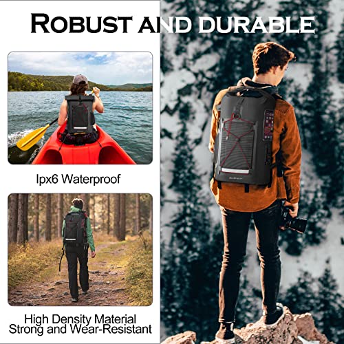 DraDraLee Waterproof Dry Bag Backpack, Floating Waterproof Bag Boating, Kayak Dry Bag Waterproof Backpack 30L