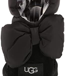 UGG Girls K Bailey Bow Maxi Fashion Boot, Black, 7 Toddler
