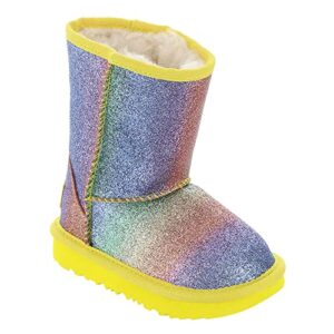 UGG Girls Kids' Classic II Glitter Fashion Boot, Rainbow, 4 Big