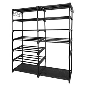 beliep 7 tier shoe rack for garage shoe organizer shoe shelf large shoe rack for entryway boots 24-30 pairs tall shoe rack organizer