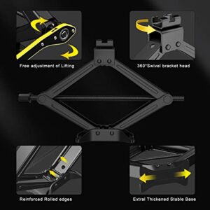 IMAYCC Scissor Jack for Car - 2 Ton (4409 lbs) Car Jack Kit,Quick Lifting Tire Changing Kit,Car Tire Jack for Auto/SUV/MPV (2 Ton)