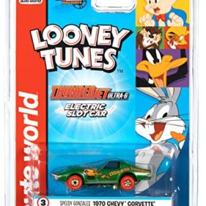 Auto World Thunderjet R33 Looney Tunes Speedy Gonzales - 1971 Chevy Corvette HO Scale Slot Car