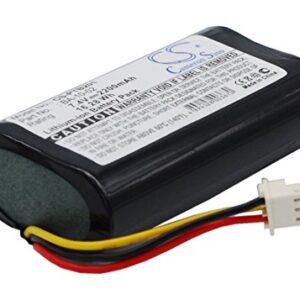 CXYZ 2200mAh Battery Replacement for Citizen BA-10-02 CMP-10 Mobile Thermal Printer