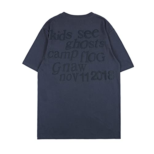 cpfm.xyz Lucky I See Ghosts T-Shirt Men's Hip Hop Street Graphic Oversize Crew Neck Short Sleeve Cotton Black