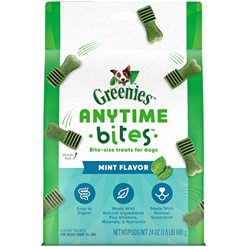 Greenies Anytime Bites Dog Treats, Mint Flavor, 24 oz. Bag