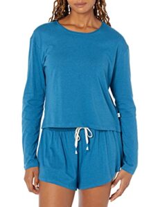 ugg women's kaitlyn long sleeve tee, blue sapphire, small