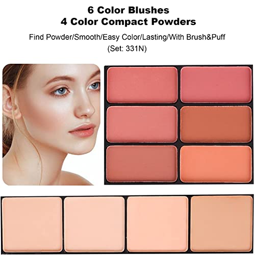 58 colors Professional All In One Makeup Full Kit for Women Girls Beginner, Makeup Gift Set with Eye Shadow Blush, Lipstick, Compact Powder, Mascara, Eyeliner, Lip Liner, Eyebrow Pencil, Glitter(331N)