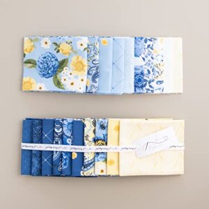true fabrics sunshine blooms precut fabric (fat quarter bundle) - 20 pcs in 18" x 22" cuts