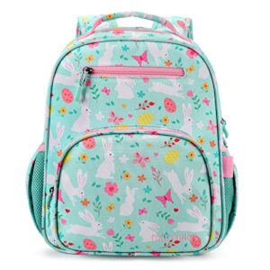 mibasies girls backpack for elementary school, backpack for girls 5-8, lightweight kids backpacks for girls(rabbit)