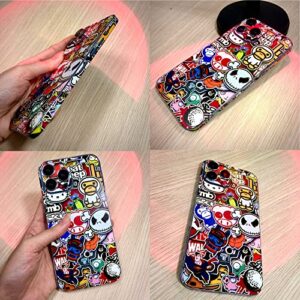 HK Studio Sticker Bomb Skin Decal (Not Case) for iPhone 13 Pro Max - No Bubble, Slim, Waterproof - Protecting & Personalizing iPhone's Back, Camera, Frame