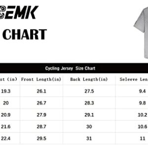 FORBEMK Men's Bike Shirts Short Sleeve Quick Dry&Moisture-Wicking Running Hiking Cycling Jerseys Bike Clothing Bicycle Shirt-Light Green-M