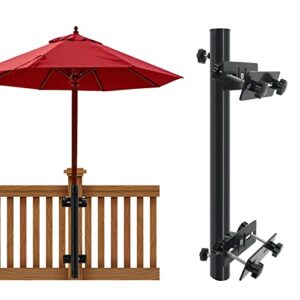 finderomend deck umbrella mount, easy install and move outdoor patio umbrella holder (grille/post) for sail shade pole/flagpole/string light pole save space on deck