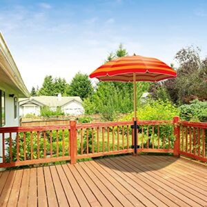 Finderomend Deck Umbrella Mount, Easy Install and Move Outdoor Patio Umbrella Holder (Grille/Post) for Sail Shade Pole/Flagpole/String Light Pole Save Space on Deck