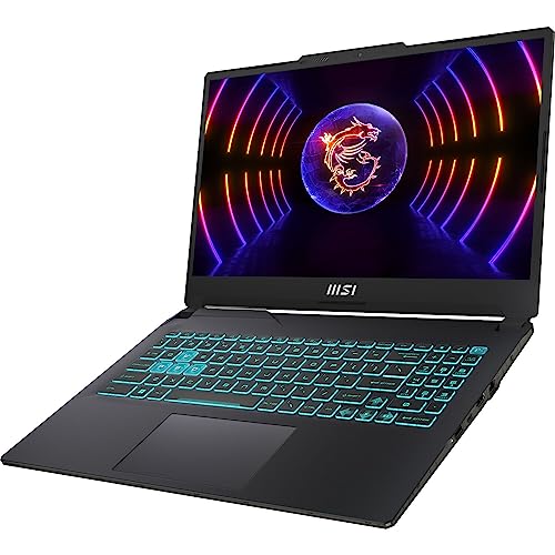 MSI Cyborg 15 Thin GF63 15.6" FHD 144Hz (Intel 16-core i7-12650H, 32GB DDR5 RAM, 2TB SSD, GeForce RTX 4060 8GB) Gaming Laptop,Webcam, Backlit, WiFi 6, Ethernet, HDMI Cable, Win 11 Home - 2023