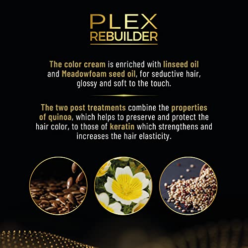 Il Salone Milano Plex Rebuilder - Yellow Remover Hair Dye Kit for Blonde, Grey, White, Natural or Colored Hair - Neutralizes Brassy Tones - Professional Salon - Paraffin, Paraben, Ethyl Alcohol Free