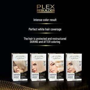 Il Salone Milano Plex Rebuilder - Yellow Remover Hair Dye Kit for Blonde, Grey, White, Natural or Colored Hair - Neutralizes Brassy Tones - Professional Salon - Paraffin, Paraben, Ethyl Alcohol Free