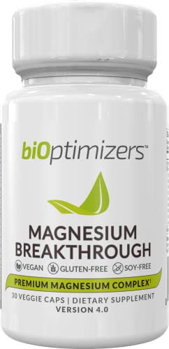 Magnesium Breakthrough Supplement 4.0 - Has 7 Forms of Magnesium: Glycinate, Malate, Citrate, and More - Natural Sleep and Brain Supplement - 30 Capsules