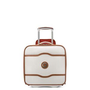 delsey paris chatelet 2.0 softside luggage under-seater with 2 wheels, angora, carry-on 16 inch