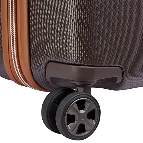 DELSEY Paris Chatelet Hardside 2.0 Luggage with Spinner Wheels, Chocolate Brown, Carry-on 19 Inch