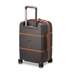 DELSEY Paris Chatelet Hardside 2.0 Luggage with Spinner Wheels, Chocolate Brown, Carry-on 19 Inch