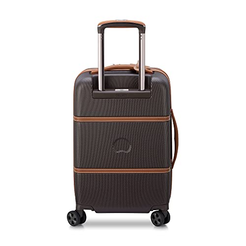 DELSEY Paris Chatelet Hardside 2.0 Luggage with Spinner Wheels, Chocolate Brown, Carry-on 19 Inch