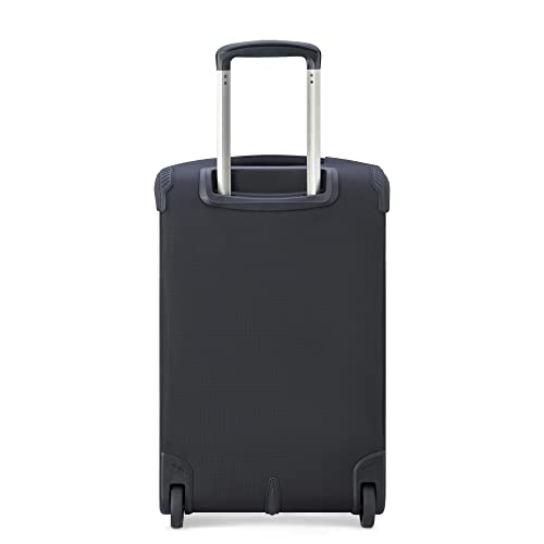 DELSEY Paris Helium DLX Softside Expandable Luggage with 2 Wheels, Black, Carry on 21 Inch