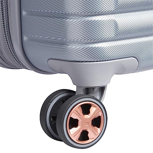 DELSEY Paris Cruise 3.0 Hardside Expandable Luggage with Spinner Wheels, Platinum, Carry on 21 Inch