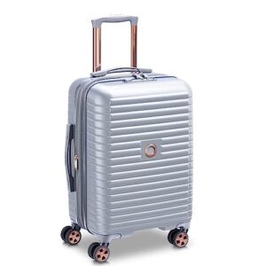 DELSEY Paris Cruise 3.0 Hardside Expandable Luggage with Spinner Wheels, Platinum, Carry on 21 Inch