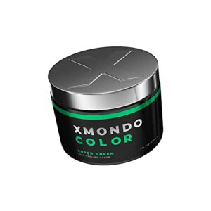 xmondo hair color super green hair healing semi permanent color | vegan formula with hyaluronic acid to retain moisture, vegetable proteins to revitalize hair, and bond boosting technology, 8 fl oz 1-pack