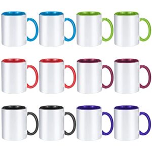 tanglong sublimation mugs 11 oz sublimation mugs blank sublimation cups sublimation coffee mugs tazas para sublimacion sublimation coating for mugs 6 assorted colors set of 12