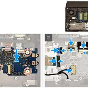 Deal4GO New Audio Board I/O Daughter Board DH7GG FDQ70 LS-J103P Replacement for Dell Alienware Area-51m R2