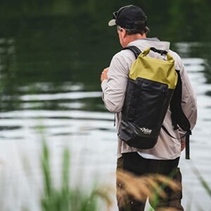 Pelican - ExoDry 30L Large Drybag - Black - Waterproof - Backpack-Type Shoulder Straps - Thick & Lightweight - Roll Top Compression - Keeps Gear Dry for Kayaking, Rafting, Fishing