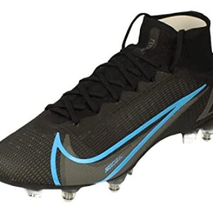 Nike Superfly 8 Elite SG-Pro AC Mens Football Boots CV0960 Soccer Cleats (UK 6.5 US 7.5 EU 40.5, Black Iron Grey 004)