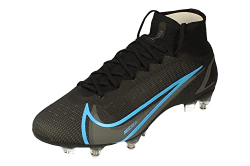 Nike Superfly 8 Elite SG-Pro AC Mens Football Boots CV0960 Soccer Cleats (UK 6.5 US 7.5 EU 40.5, Black Iron Grey 004)